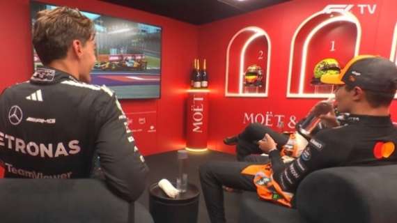 F1 | Gp Ungheria, quasi patatrac McLaren: Russell scoppia a ridere