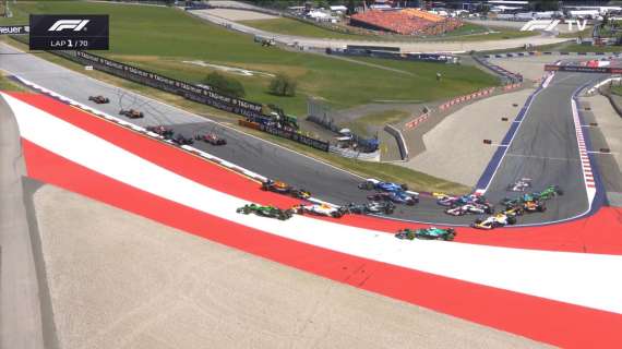 F1 | Gp Austria, Antonelli centra in pieno Verstappen! Disastro in partenza