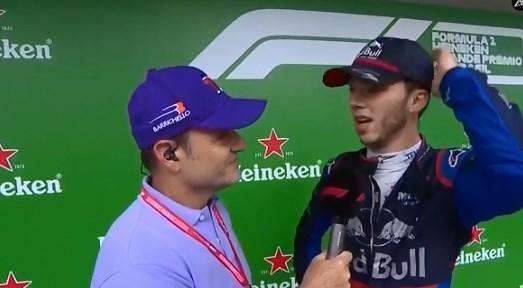 F1 / Gasly: "Primo podio indimenticabile. Grazie Toro Rosso, grazie Honda"