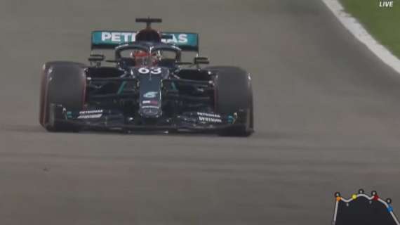 F1 / Gp Sakhir, FP1: la Mercedes vola al 1° posto con Russell. Ferrari 8a e 10a