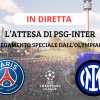LIVE - La GRANDE ATTESA di PSG-INTER, in DIRETTA dall'Olympiapark: le ULTIMISSIME