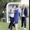 Gattuso alla terza tappa del suo 'tour' nei ritiri di Serie A: il ct azzurro in visita all'Inter con Buffon e Bonucci