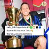 Zielinski festeggia la Coppa Italia. E Thuram gli pone la solita domanda 