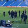 VIDEO - Inter sul rettangolo di gioco dell'Anoeta per il walk around 