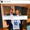 FOTO - Inter, Racing Avellaneda e Argentina in un unico scatto: Lautaro esprime la "gioia" di rivedere Milito 