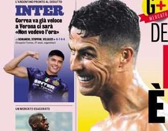 Prima pagina GdS - Correa va già veloce: "Non vedevo l'ora"