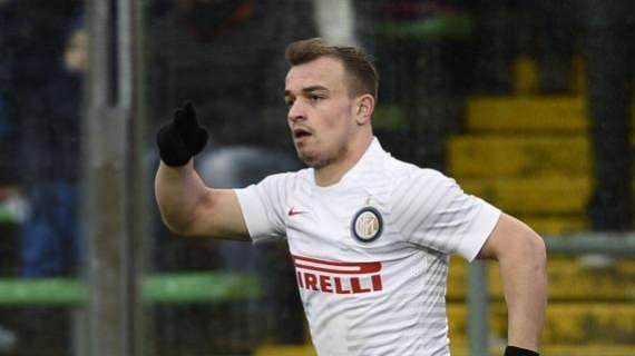 Samp-Inter: Shaqiri dietro Icardi-Podolski. C'è Brozovic