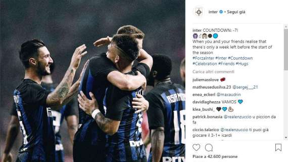 Una settimana all'inizio del campionato: per l'Inter inizia il countdown