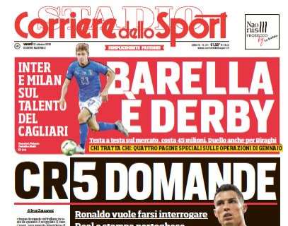  Prima CdS  - Barella, è derby. Duello anche per Biraghi
