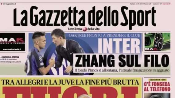 Prima GdS - Inter, Zhang sul filo: Oaktree pronto a prendere il club 