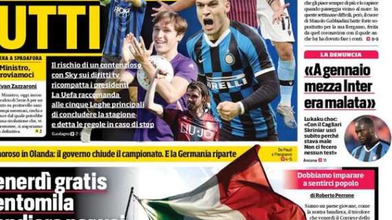 Prima CdS - La denuncia di Lukaku: "A gennaio mezza Inter era malata"