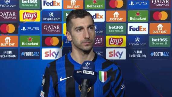 Mkhitaryan a Sky: "In Champions grande lavoro, ora contro il Milan è fondamentale per restare incollati al Napoli"