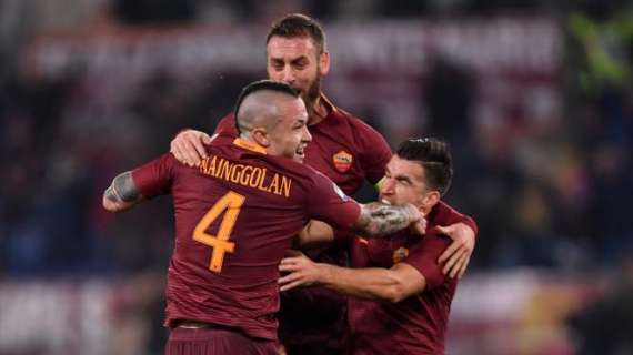 Nainggolan castiga il Milan, la Roma è seconda da sola