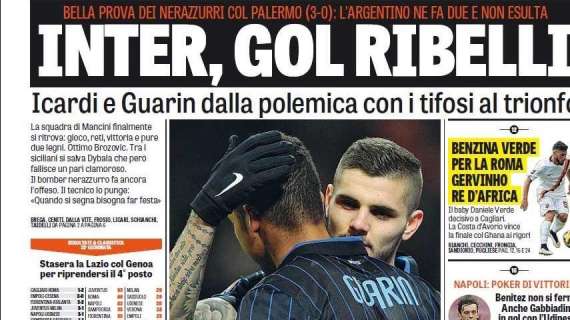 Prime pagine - L'Inter rilanciata dai 'gol ribelli'. Ma per Tuttosport i nerazzurri comunque non ridono