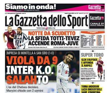 Prime pagine - Inter, k.o. Salahto. Impresa dei viola in nove, i nerazzurri si arrendono a un grande Neto