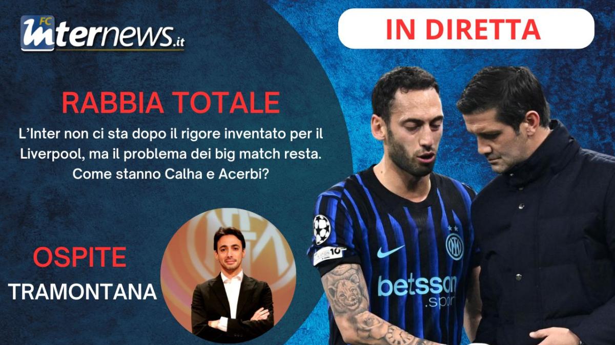 Rivivi la diretta! RIGORE INVENTATO, l'INTER non ci sta! Ma nei BIG MATCH qualcosa non va. Le ULTIME su CALHA e ACERBI