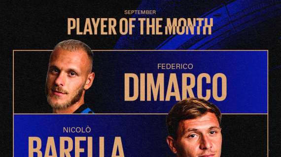 L'Inter invita I tifosi a scegliere il Pirelli Player of the Month di settembre. I candidati 