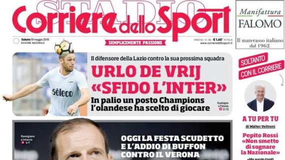 Prima pagina CdS - L'urlo di De Vrji: "Sfido l'Inter"
