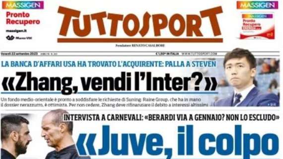 Prima TS - "Zhang, vendi l'Inter?": Raine Group ha trovato l'acquirente