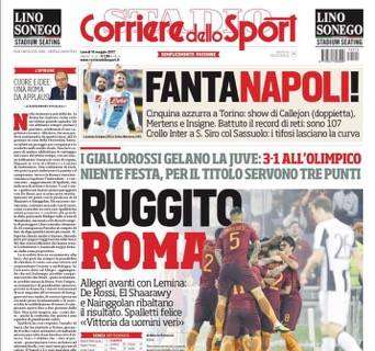 Prima pagina CdS - Crollo Inter a San Siro