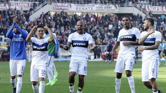 Bookies - Torino-Inter, nerazzurri vincenti a 1,87. Quota 7 per lo 0-1