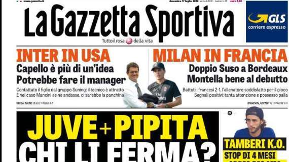 Prime pagine - Capello più di un'idea: farà il manager? Contattato il figlio: se Mancini lascia avrebbe panchina