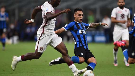 Lautaro Martinez punta... il Toro: contro i granata almeno un gol in tutte le ultime tre sfide di Serie A