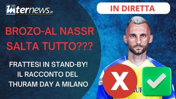 BROZOVIC-AL NASSR, salta tutto? FRATTESI in STAND-BY. Il RACCONTO del THURAM-DAY