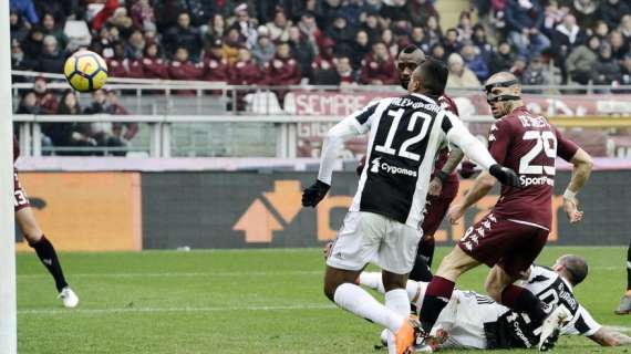 Alex Sandro decide il Derby della Mole: la Juve batte 1-0 il Torino e vola in vetta solitaria in attesa del Napoli