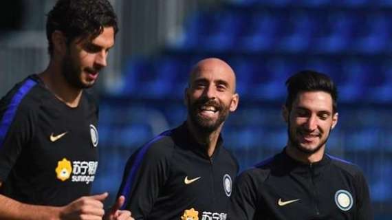 Borja Valero, allenamento col sorriso: "Ottimo umore"