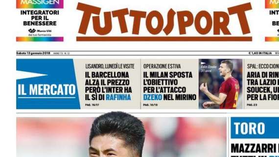 Prima pagina TS - Inter, c'è il sì di Rafinha ma il Barça alza il prezzo