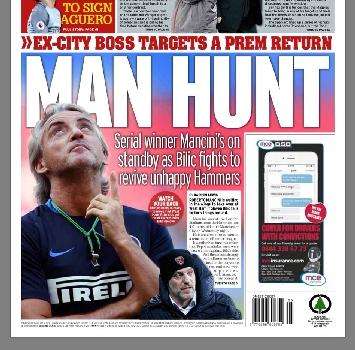 Mirror - West Ham, Bilic rischia la panchina: l'obiettivo è Mancini