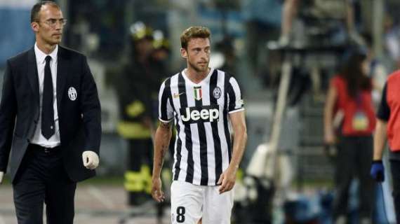 Juve, stop per Marchisio: niente match con l'Inter