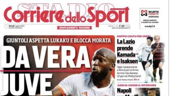 Prima CdS - Giuntoli aspetta Lukaku e blocca Morata 