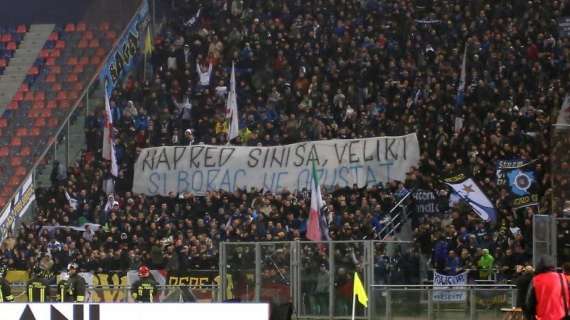 Dai tifosi interisti striscione in serbo per Mihajlovic: "Non mollare, sei un grande guerriero"