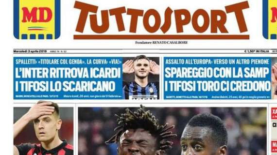 Prima TS - L'Inter ritrova Icardi, i tifosi lo scaricano