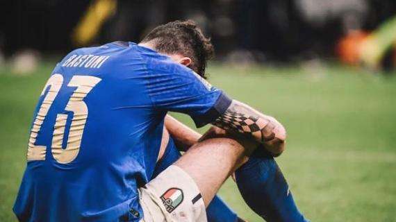 Italia ko con la Spagna in Nations League: la delusione di Bastoni in una foto