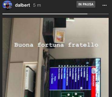 Dalbert, messaggio social per Vecino: "Buona fortuna fratello"