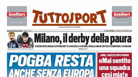 Prima TS - Milano, il derby della paura, chi perde rischia la Champions e 50 milioni