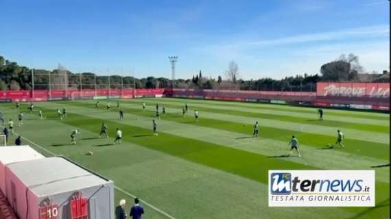 VIDEO - Atletico Madrid, ultimo allenamento prima della partenza per Milano: Morata lavora in gruppo 