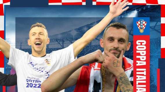 Perisic e Brozovic decisivi nella finale di Coppa Italia, la Croazia si complimenta: "Congratulazioni!"