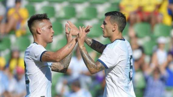 Valanga Argentina, 6 gol all'Ecuador. Lautaro-Paredes, battibecco per il rigore poi l'abbraccio