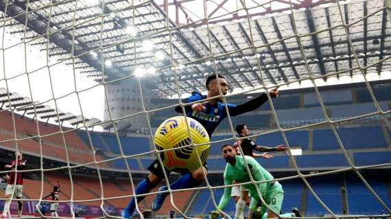 TS - Vince la più forte: l'Inter ha dominato il derby. Sliding door Handanovic, 1' che indirizza il match