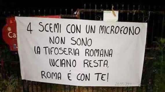 Trigoria, spunta uno striscione pro-Spalletti: "Resta, Roma è con te"