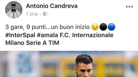 Candreva: "Tre gare, nove punti... Buon inizio"