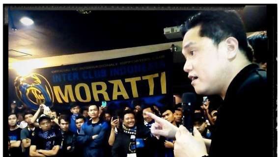 FOTO - Thohir segue il match all'Inter Club di Giacarta