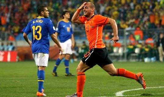 Sneijder, è gioia da Pallone d'Oro: "Che felicità, io che segno di testa!"