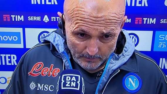 Napoli, Spalletti a DAZN: "Ci sono mancate qualità e velocità. Palle lunghe? Acerbi è forte"