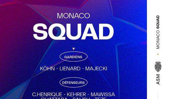 Qui Monaco - Zakaria e Caio Henrique recuperati per l'Inter, ma ci sono tre indisponibili: l'elenco dei convocati 