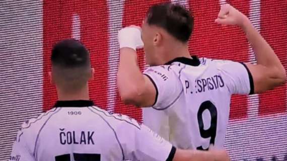 Pio Esposito factotum per lo Spezia: un gol fatto, un assist e un palo. E il Südtirol è battuto 3-0